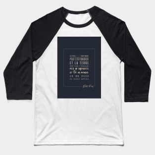 by Edith Piaf - Edith Piaf - The hymn to love - Lyrics - Baseball T-Shirt